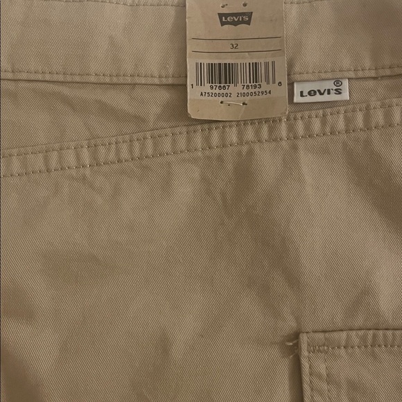 Levis 94 Cargo Mini Skirt Khaki Tan Mid Rise Slim Fit Size 32 - Picture 5 of 5